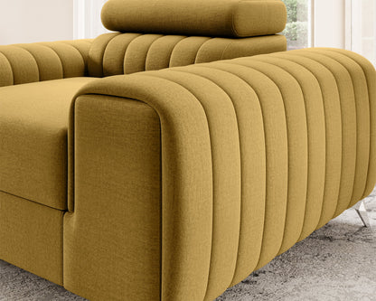 Laurence Modern Accent Chair - Mustard