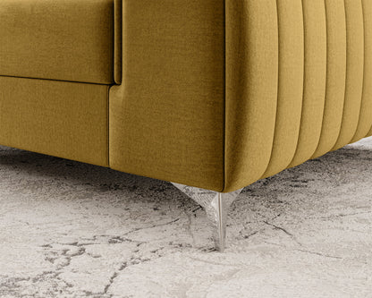 Laurence Modern Accent Chair - Mustard