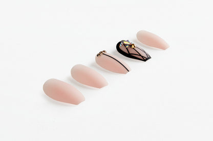 Ardel Nail Addict Blush Geometric Crystals Tips