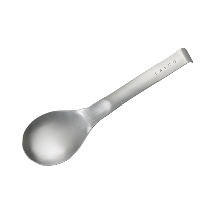 Eatoco Japan Suqu Serving Spoon – Stainless Steel with Hook Handle (230 mm)