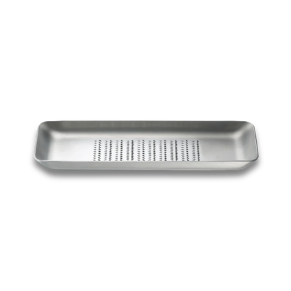 Eatoco Oros L Large Grater – Japanese Stainless Steel Tray Zester & Condiment Grater