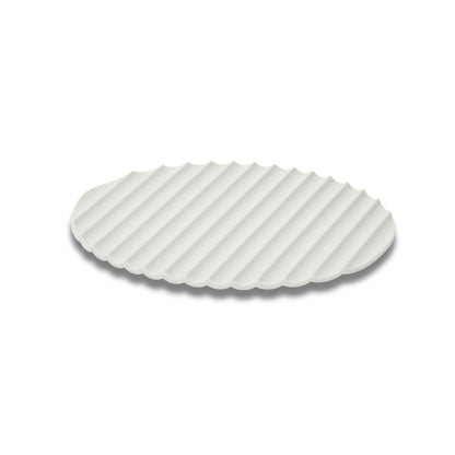 Eatoco Nami Silicone Pot Holder Mat – Heat-Resistant & Non-Slip - Light Grey