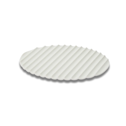 Eatoco Nami Silicone Pot Holder Mat – Heat-Resistant & Non-Slip - Light Grey
