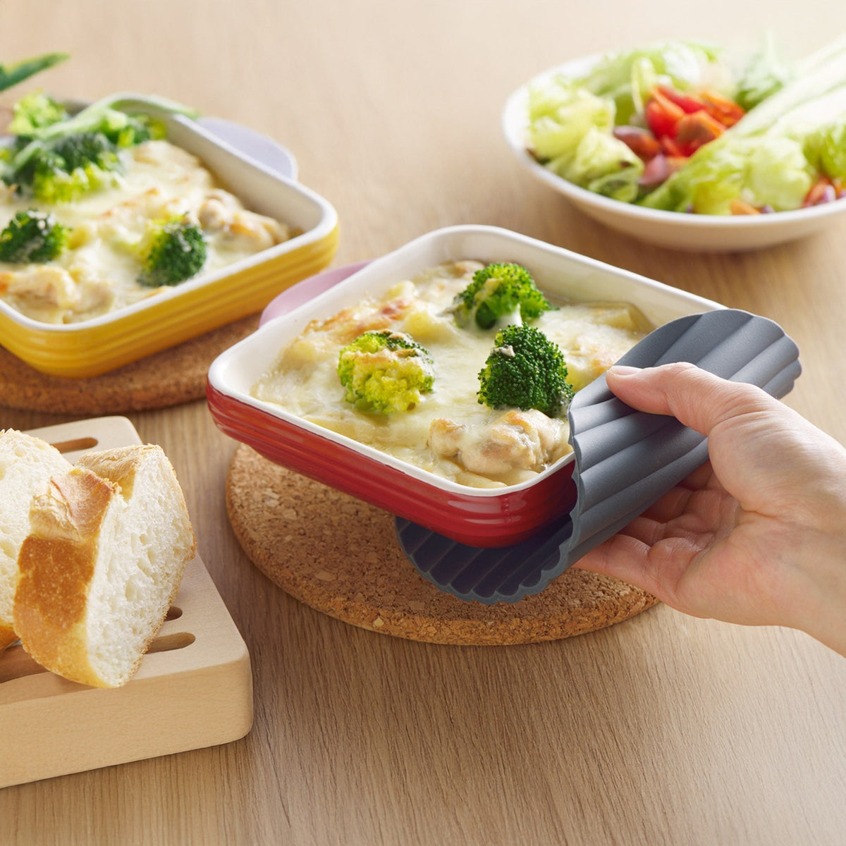 Eatoco Nami Silicone Slip Pot Holder Mat - Heat-Resistant & Non-Slip - Dark Grey