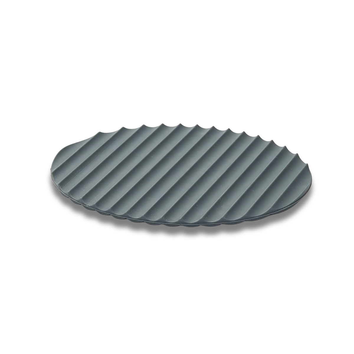 Eatoco Nami Silicone Slip Pot Holder Mat - Heat-Resistant & Non-Slip - Dark Grey