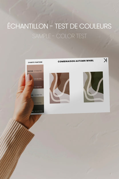 COMBINAISON AUTUMN WHIRL (2 toiles imprimées)