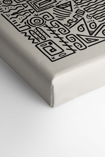 Toile - Aztèque||Canvas - Aztèque, toile imprimée