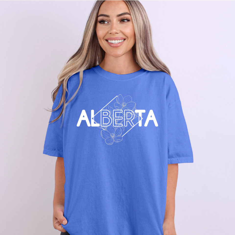 Alberta Diamond Line Art Unisex T-shirt | Alberta Clothing