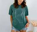 Alberta Line Art Unisex T-shirt