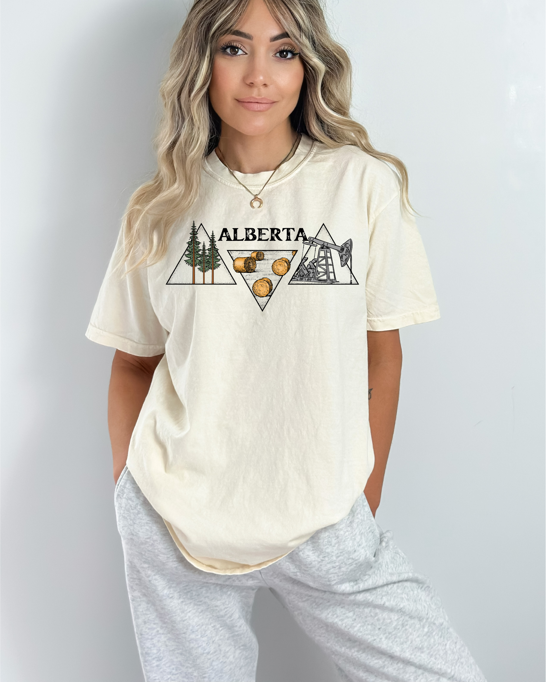 Alberta Oil Triangle Unisex T-shirt | Alberta Apparel