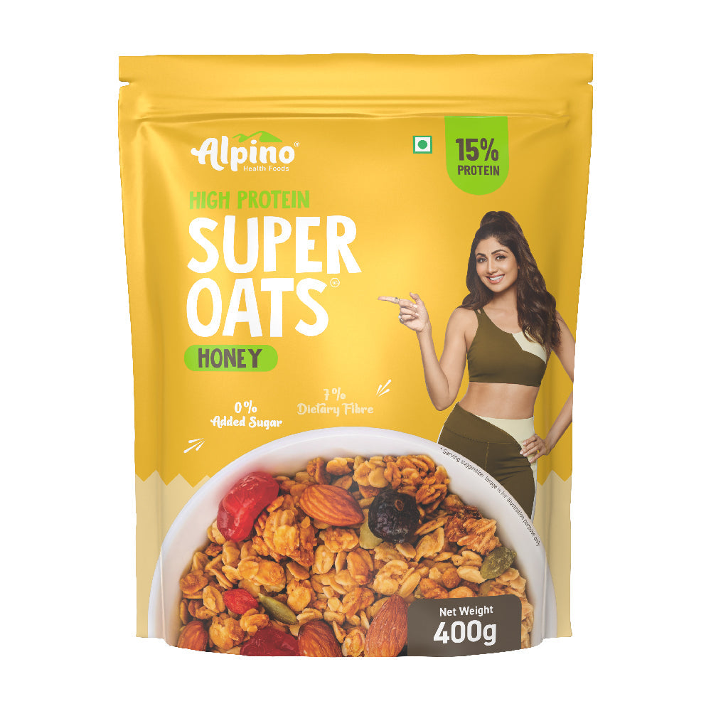 High Protein Super Rolled Oats Honey, Natural Peanut Butter & Honey – 15g Protein, Salt, Gluten-Free
