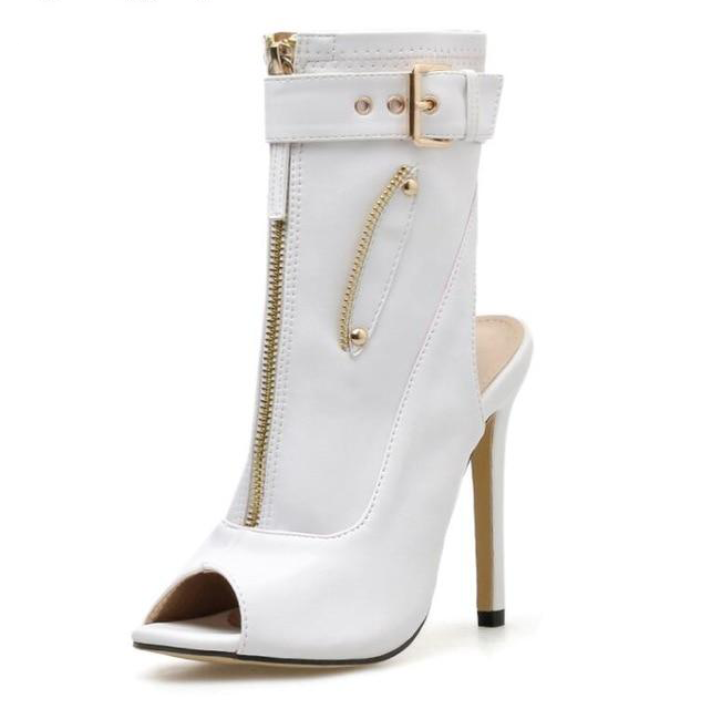 Ankle Strap Peep Toe Heel