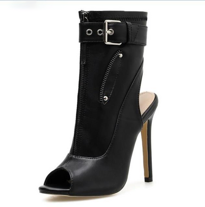 Ankle Strap Peep Toe Heel