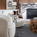 Aspen Swivel Chair - Beige Buff