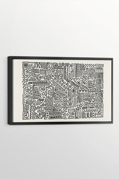 Toile - Aztèque||Canvas - Aztèque, toile imprimée