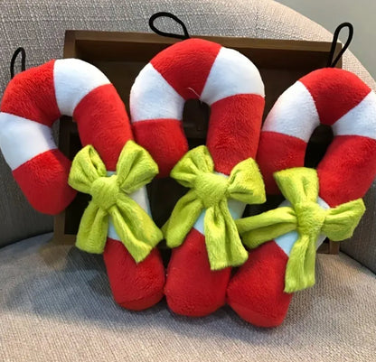 Candy Cane Dog Toy | Christmas Dog Toy