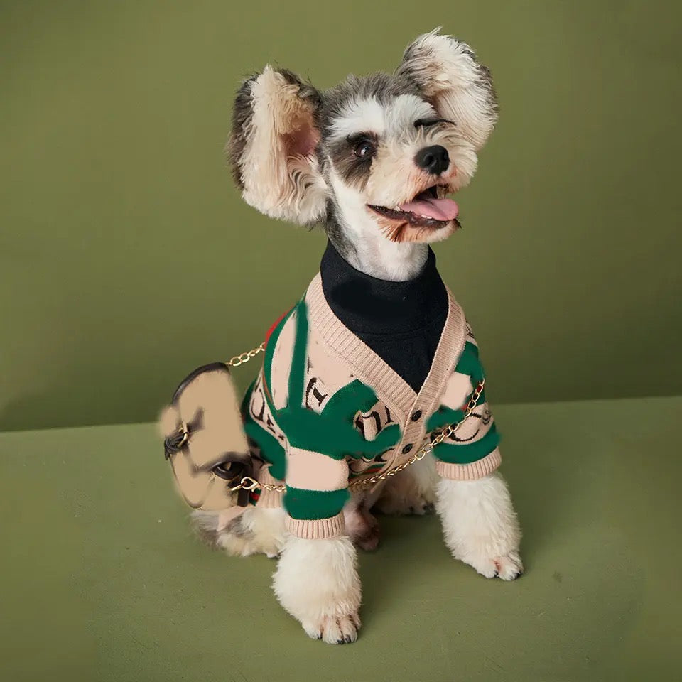 Dog Cardigan Sweater | Gucchewi Dog Sweater