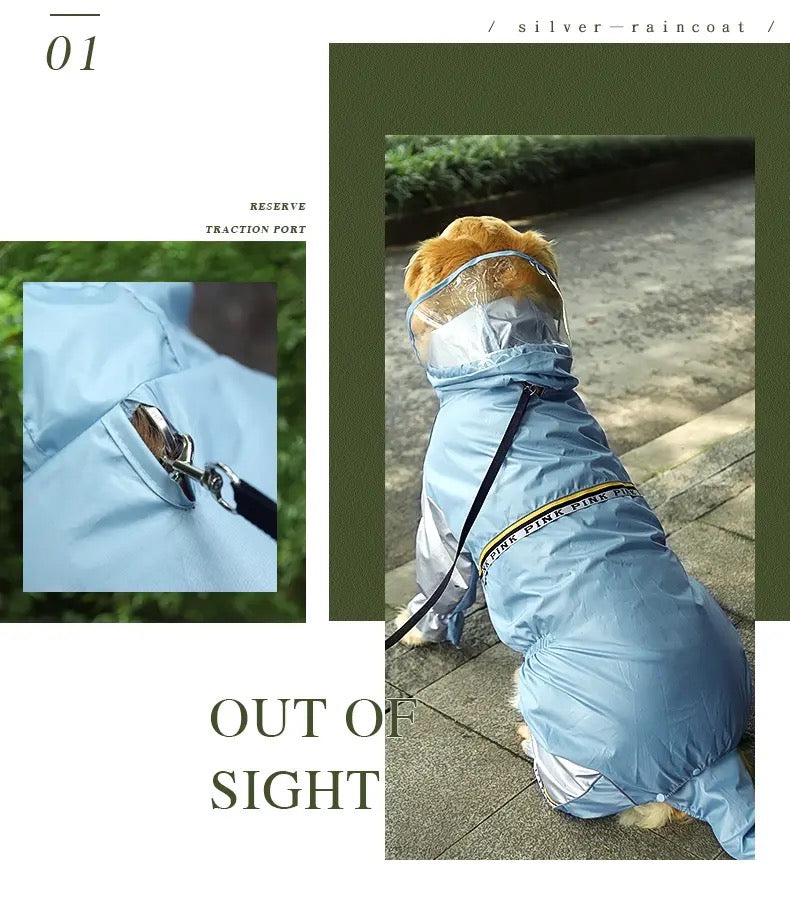 Dog Winter Onesie Jacket | Waterproof Dog Rain Coat