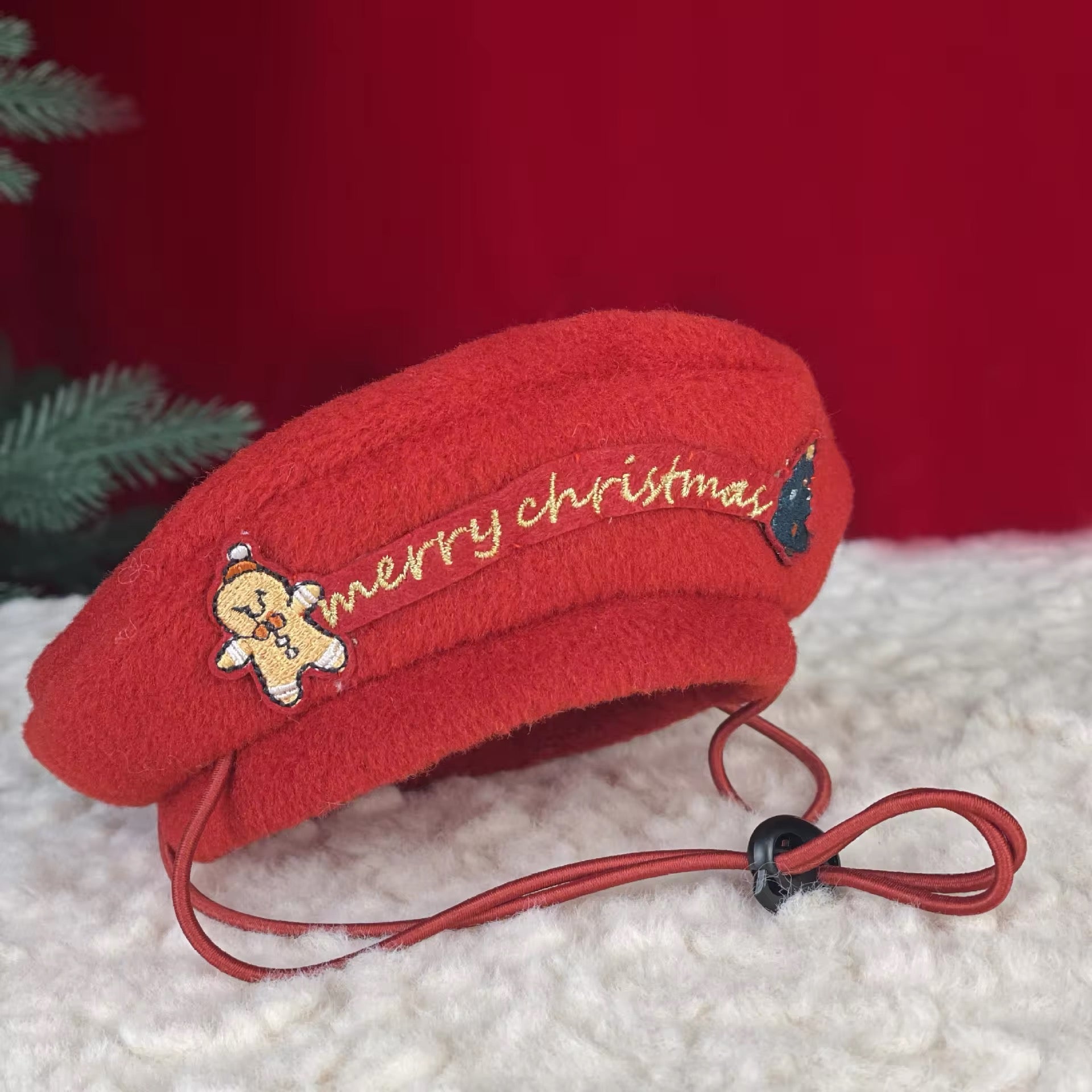 Gingerbread Christmas Dog Sweater – Holiday Knit Winter Outfit for Dogs