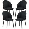 Skylar Modern Dining Chairs Set of 4-Black