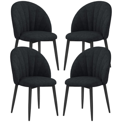 Skylar Modern Dining Chairs Set of 4-Black
