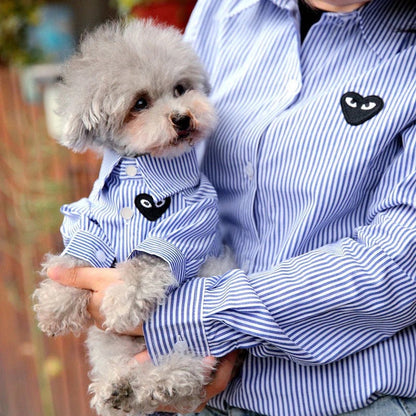 Heart Eyes Dog Shirt | Matching Human and Dog Outfit