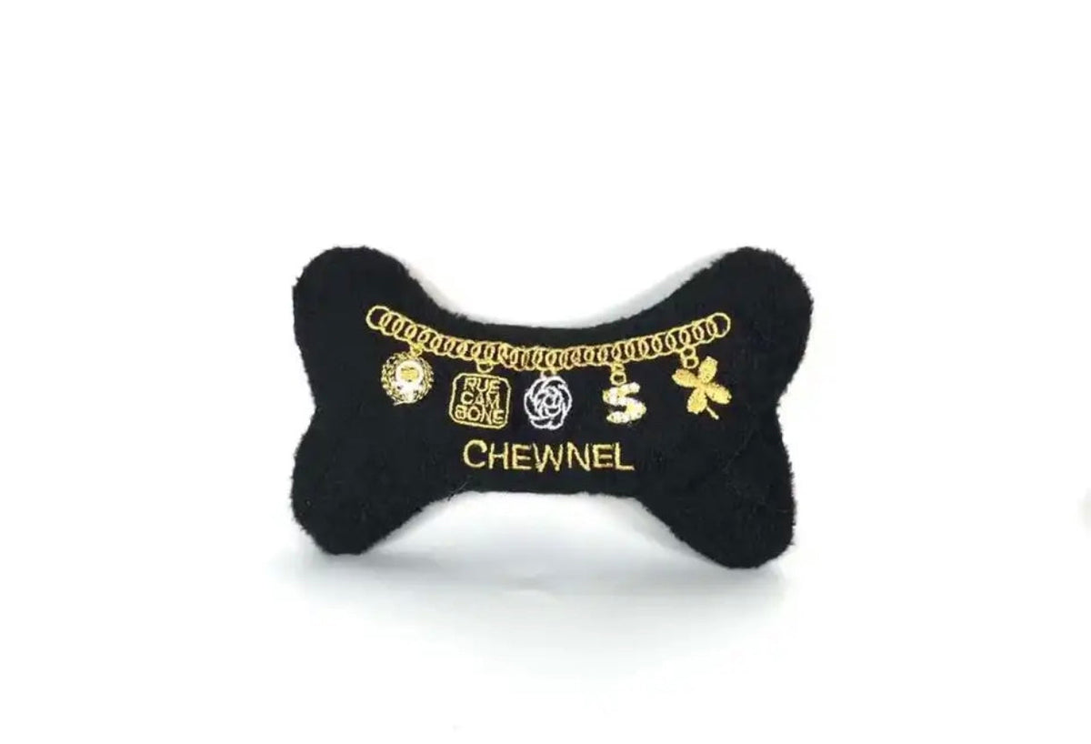 Chewnel Bone Toy – Plush Dog Toy