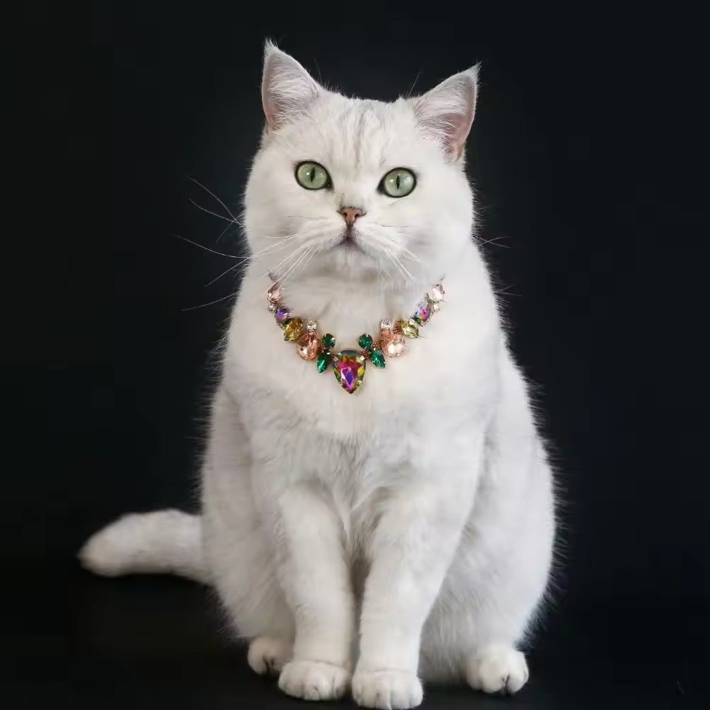 Bridgette Necklace – Luxury Rhinestone Pet Necklace