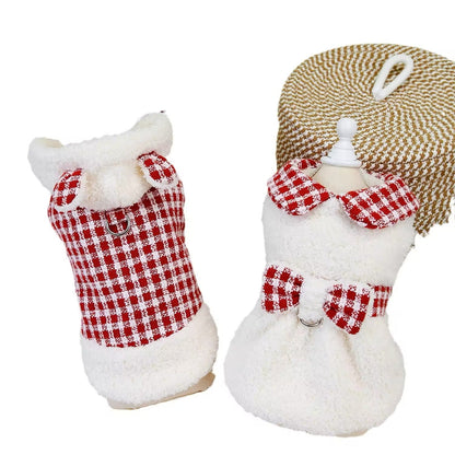 Nicholas Holiday Outfit for Dogs – Matching Dog Dress and Hoodie Set
