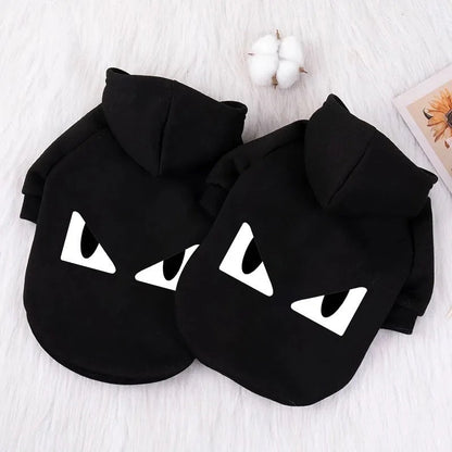Bat Eyes Dog Hoodie – Luxury Graphic Streetwear Hoodie for Dogs