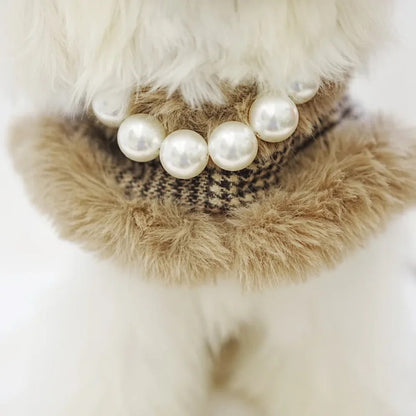 She’s From London Tweed Harness Set | Dog Harness Leash Hat Set