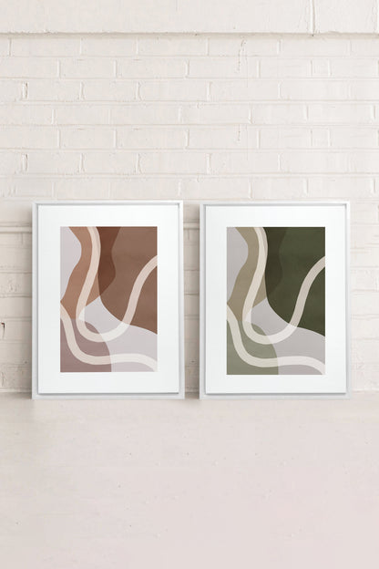 COMBINAISON AUTUMN WHIRL (2 toiles imprimées)