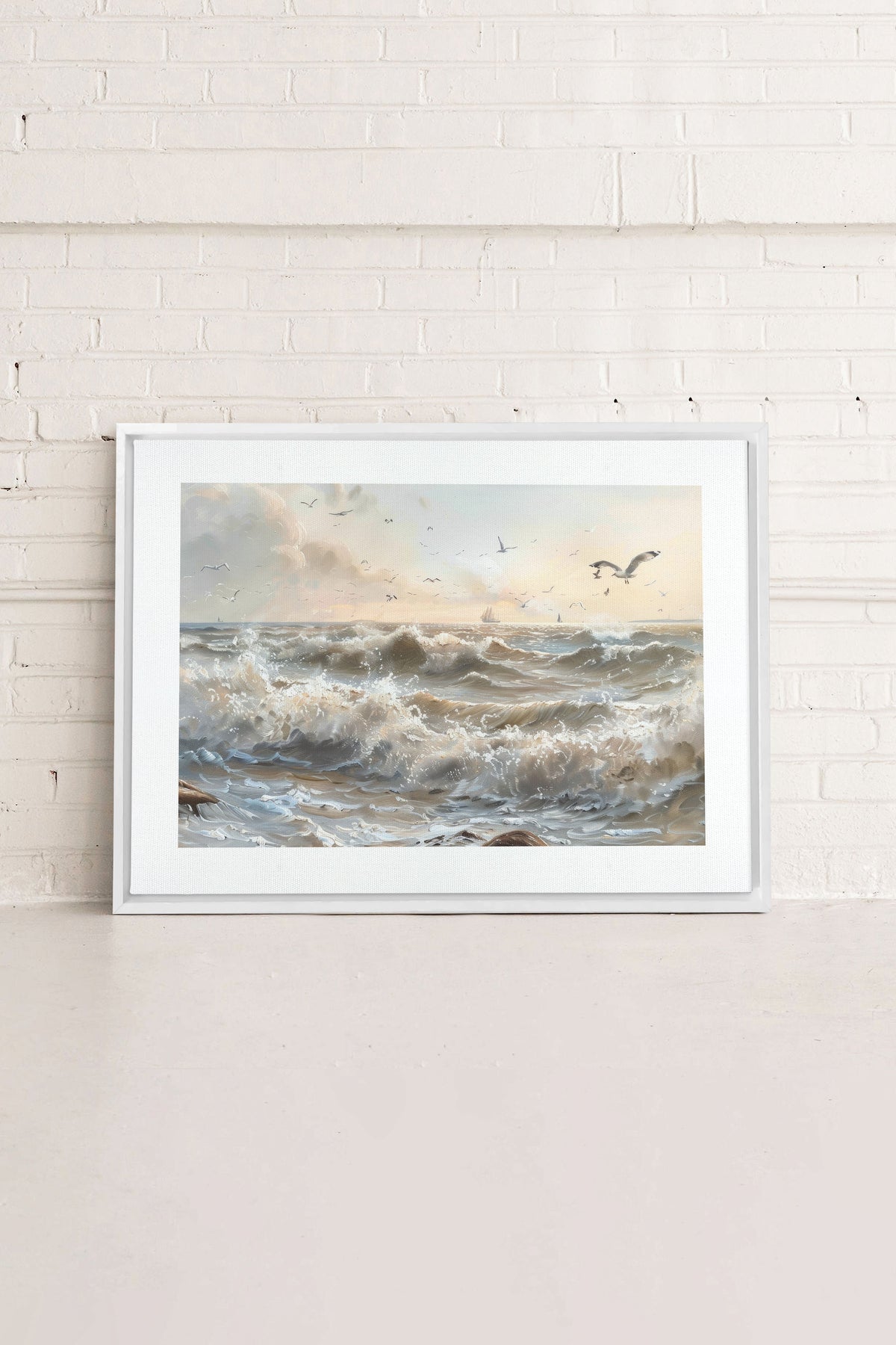 JOURNEY OF WAVES, Oeuvre sur toile étirée