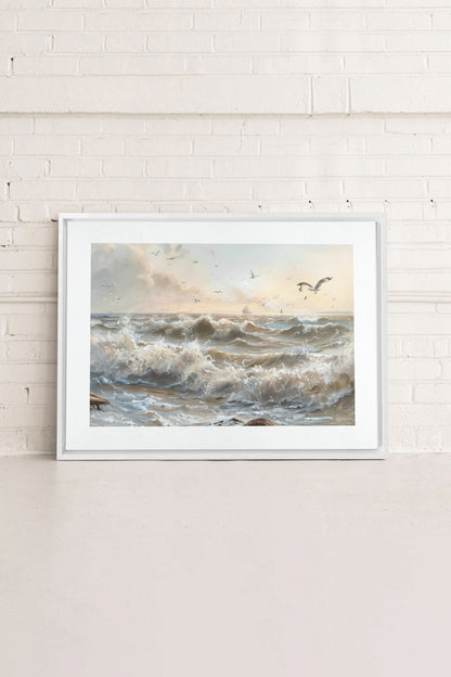 JOURNEY OF WAVES, Oeuvre sur toile étirée