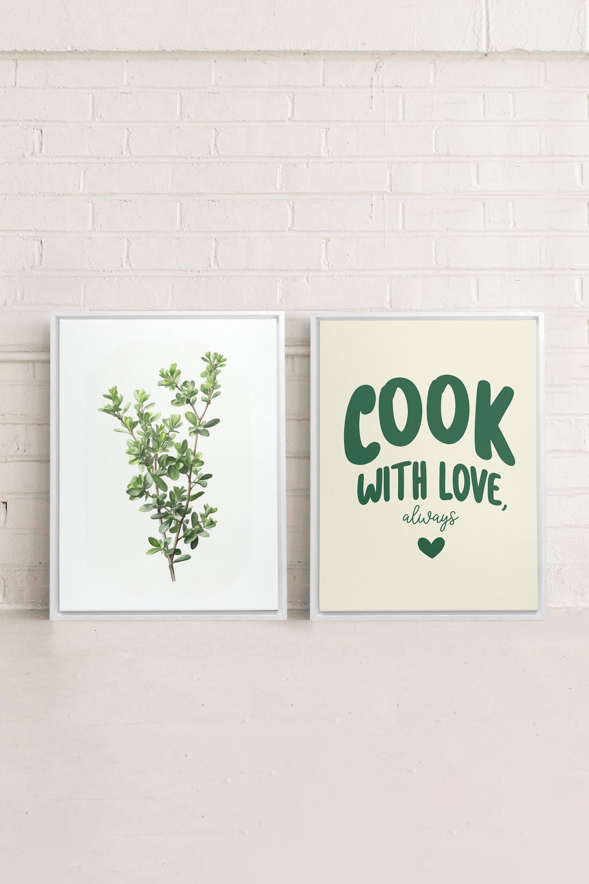 COMBINAISON CUISINE (2 Oeuvres sur toile étirée)