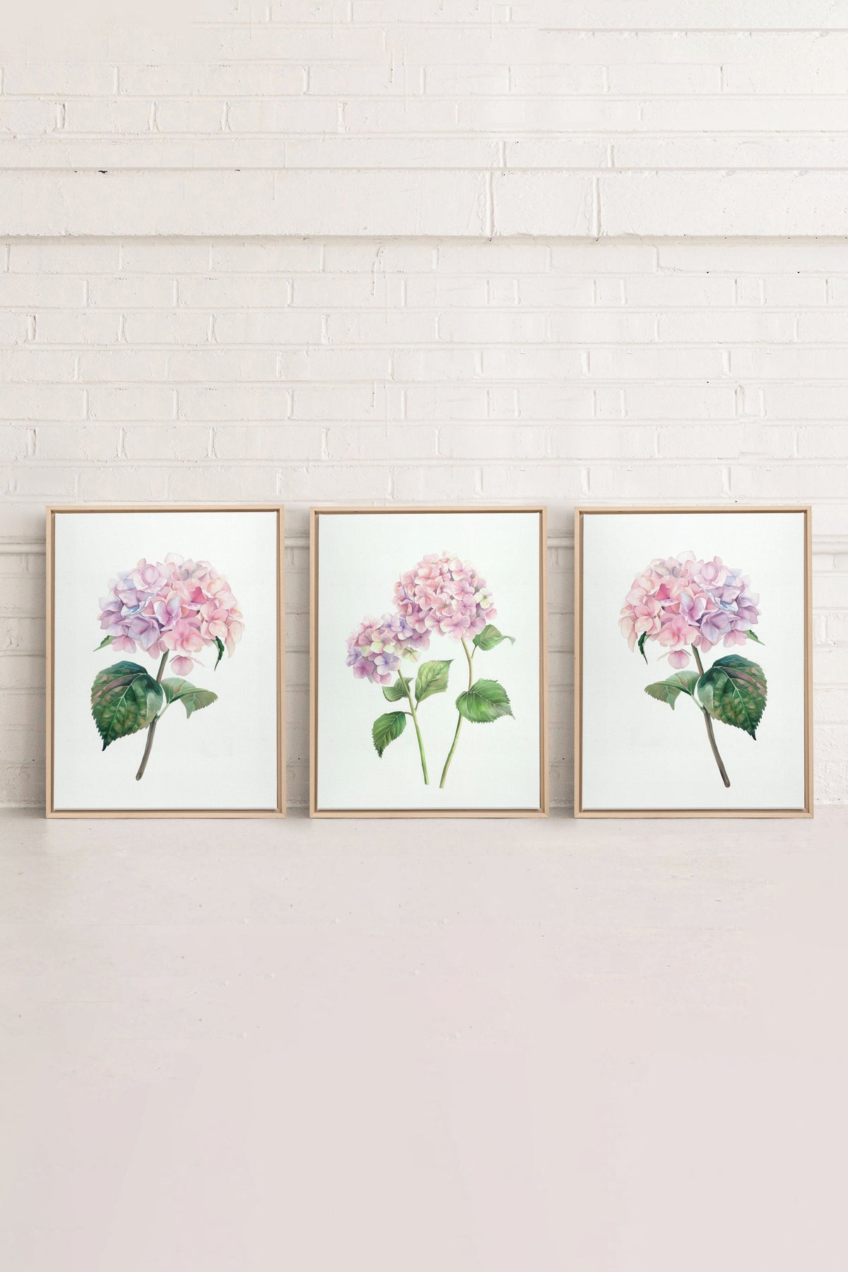 BLOSSOMING TRIO (3 Oeuvres sur toile étirée)