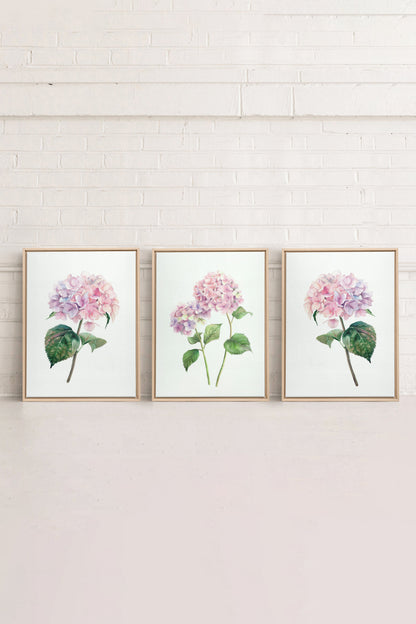 BLOSSOMING TRIO (3 Oeuvres sur toile étirée)