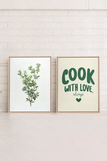 COMBINAISON CUISINE (2 Oeuvres sur toile étirée)