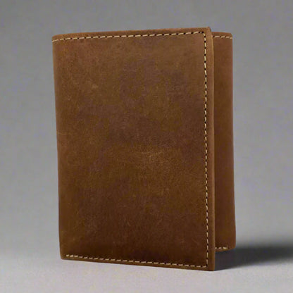 BOL Men's Centre Wing Trifold Leather RFID Wallet