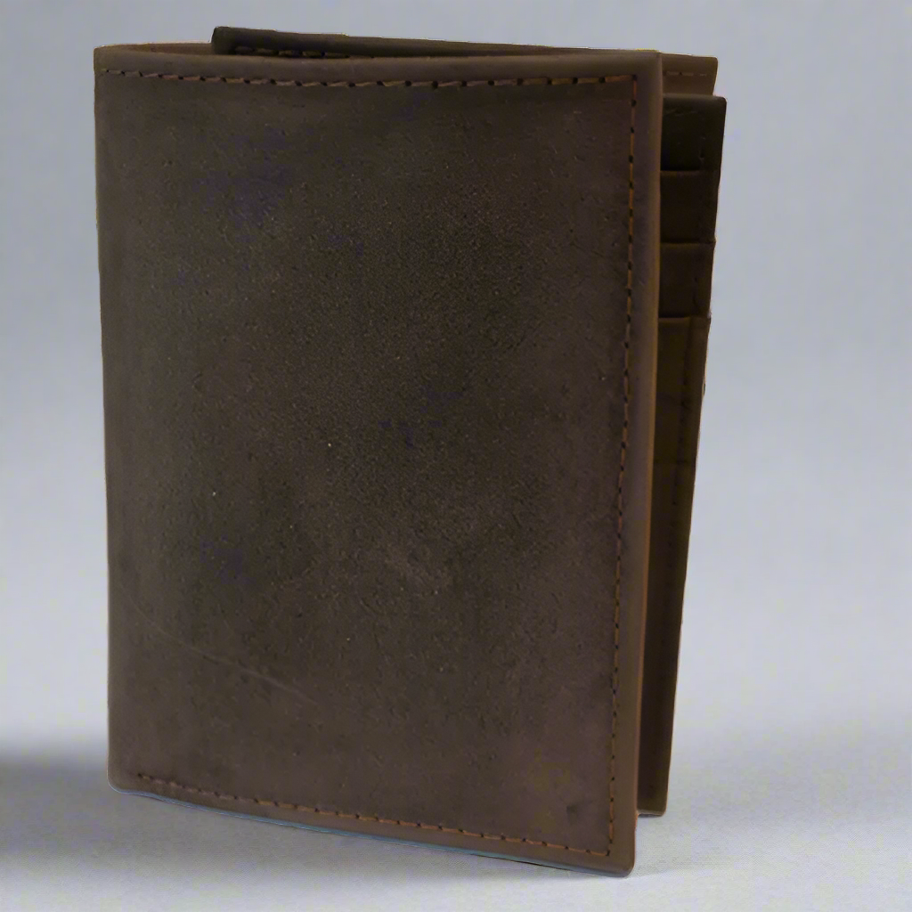BOL Men's Centre Wing Trifold Leather RFID Wallet