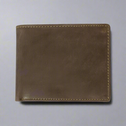 BOL Men's RFID Bifold Leather Wallet With Coin Pouch