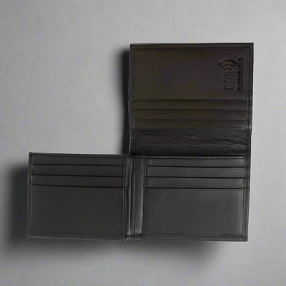 BOL Men's RFID Upright Leather Bifold Wallet