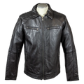 BOL Men's Zip Pocket Leather Jacket