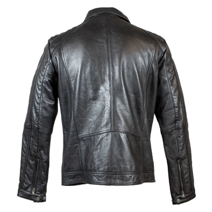 BOL Men's Zip Pocket Leather Jacket