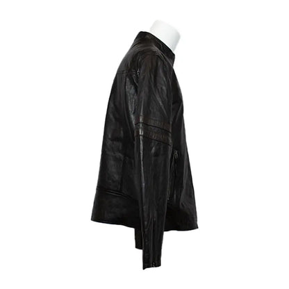 BOL Men's Zip up Lamb Leather Jacket