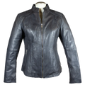 BOL Women's Basket Weave Accent Leather Jacket