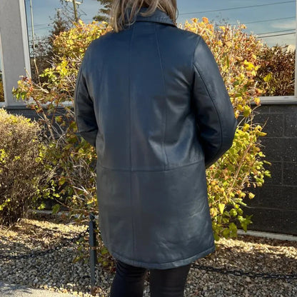 BOL Women's Button Up Leather Jacket