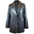 BOL Women's Leather Trench Coat with Adjustable Belt | Leather Jacket