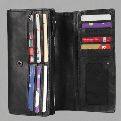 MET Women's Square Tab Leather Wallet