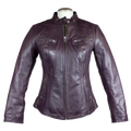 BOL Women's Zip Pocket Leather Jacket